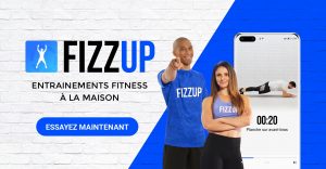 application fizzup avec entraînements fitness à domicile pour sportifs francophones